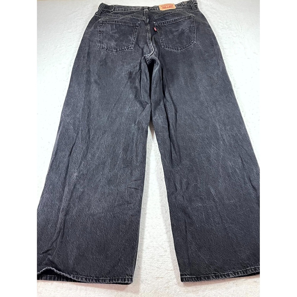 Levi Strauss & Co Cinch Baggy Jeans Womens 31x31 Black High Rise Straight Leg - Picture 2 of 16